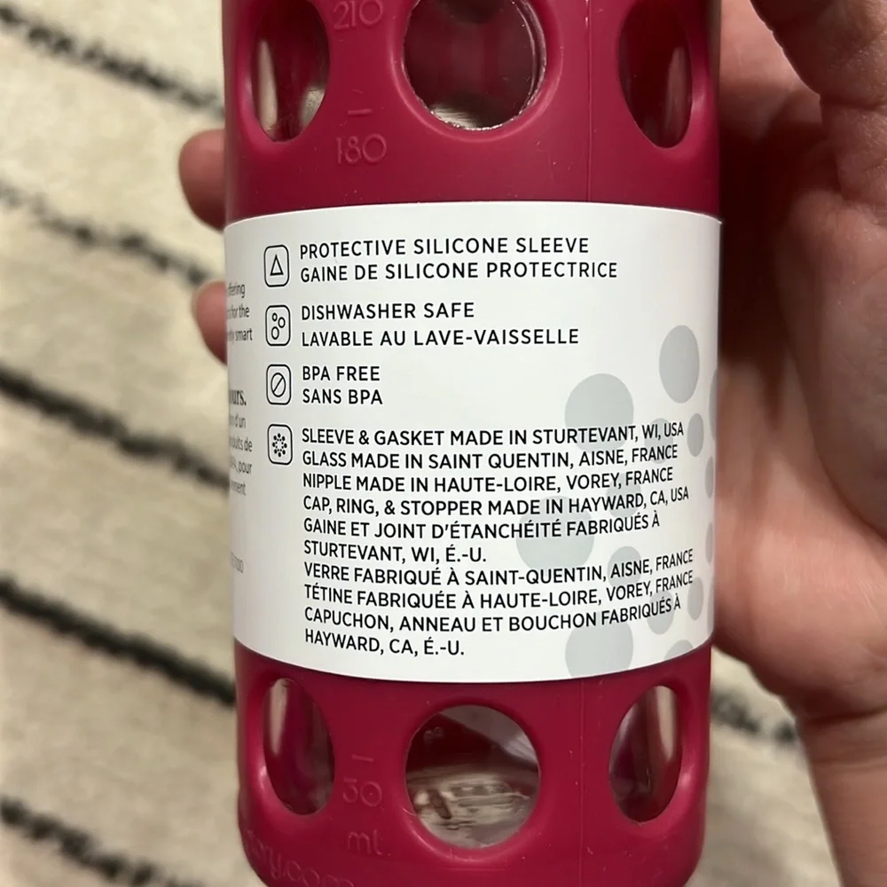 Life Factory glass baby bottle NWT